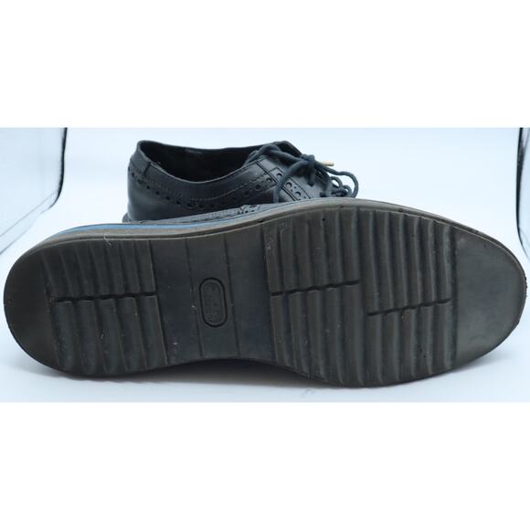 Studio Belvedere Shoes Mens 12 Luis Black Leather Wingtip Oxfords Lace Up Brazil main image 5